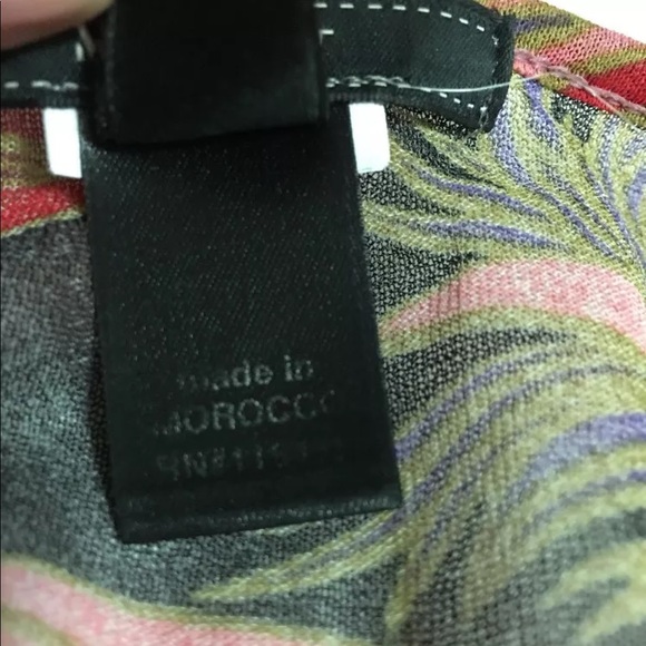 MNG Suit By Mango Red Boho Peasant Dress Paisley M - Picture 5 of 5